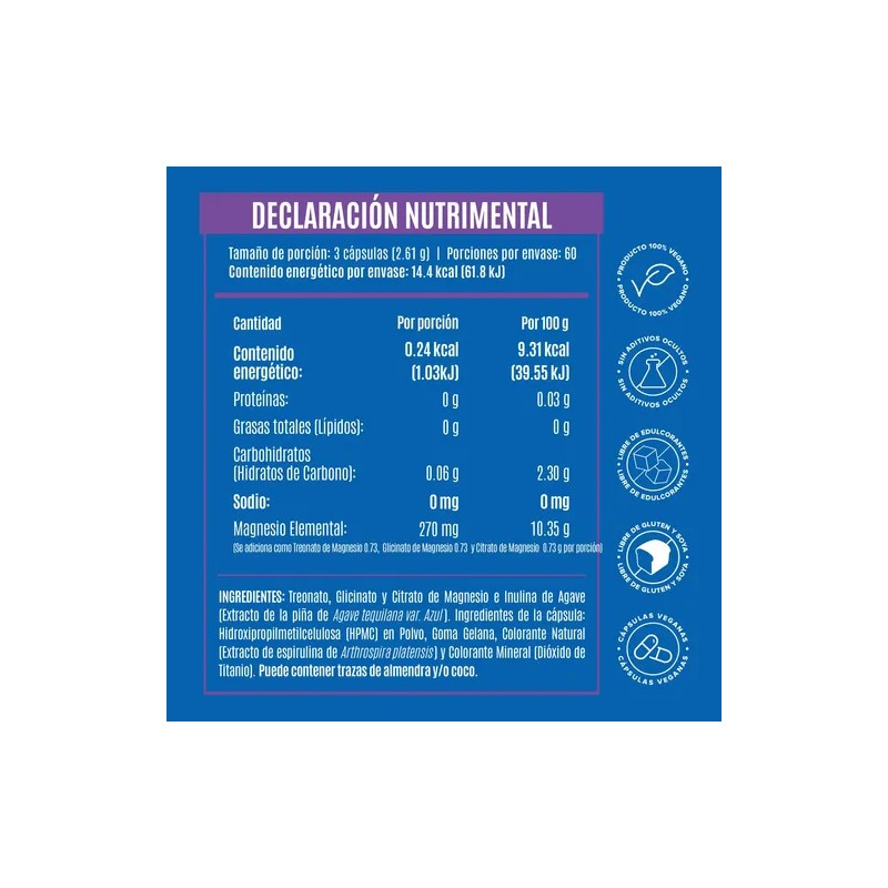 Birdman Mag Trifecta Magnesium Citrate Glycinate Threonate, 180 Capsules