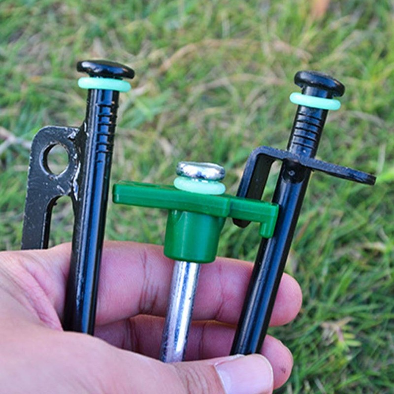 BESPORTBLE Pack of 100 Tent Stakes Ring Plastic Lights Peg
