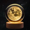 Flexzion 3D Moon Crystal Ball Night Light - LED Light
