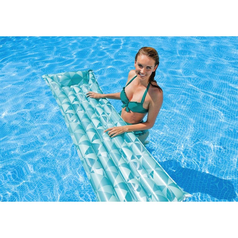 Intex 59712 Mosaic Mattress, Turquoise/Orange/Green, 183x69 cm