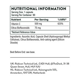 THORNE Thorne Vitamin C with Flavonoids - Immune & Collagen Support - 90 Capsules