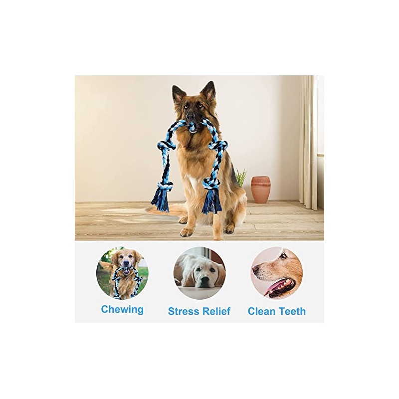 PUBAMALL Cuerdas de Juguete para Perros, Cuerda para Masticar Perros