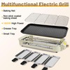 Pukomc Electric Indoor Grill,2 in 1 Indoor Grills for Kitchen