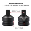 MIXPOWER 1-Inch Drive (F) to 3/4-Inch (M) Impact Socket Adapter