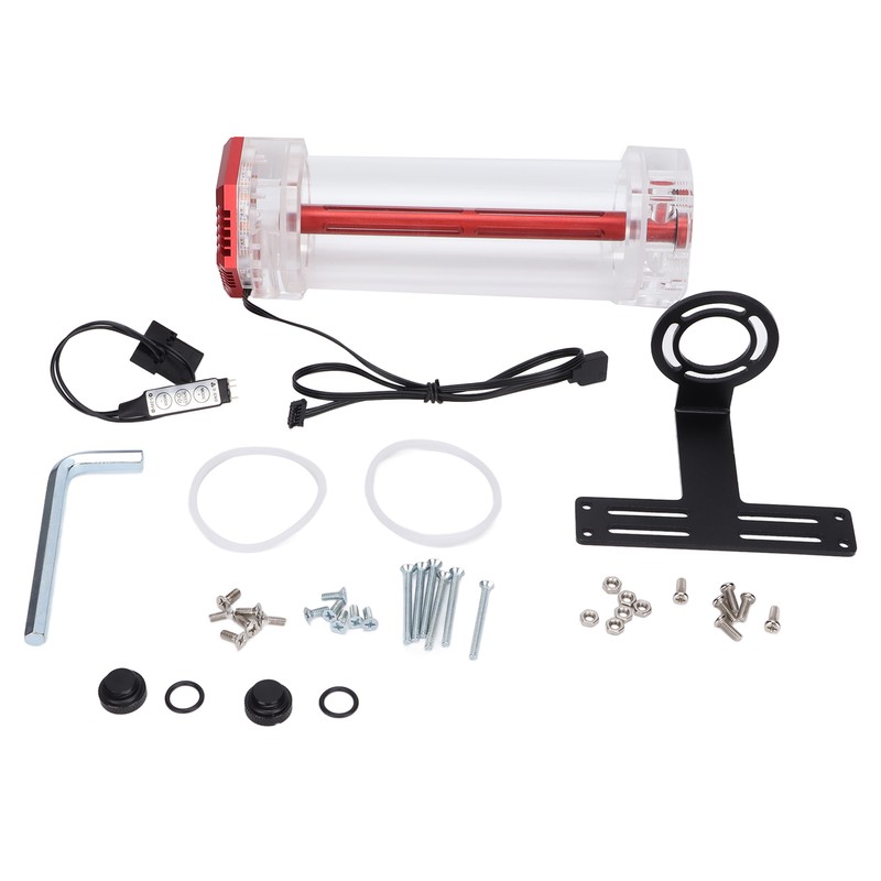 Water Cooling Tank Symphony RGB Lighting Effect Transparent Hex Computer