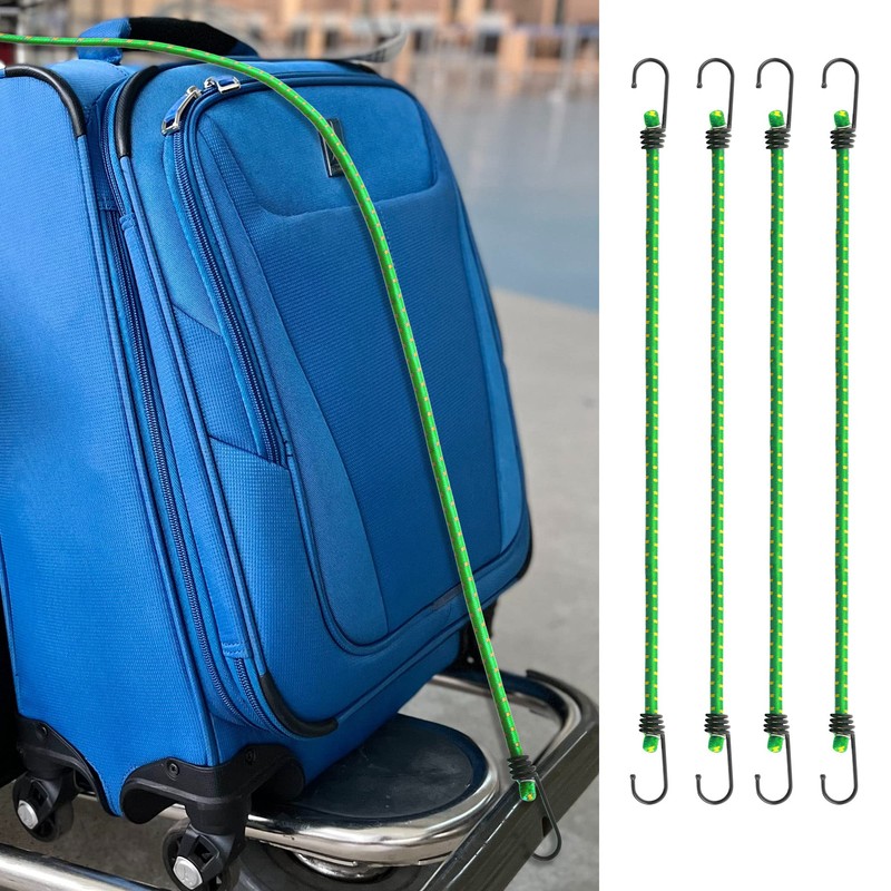 com-four® Set of 10 Rubber Tensioners – Luggage Tensioners –