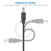 2-Pack 10ft DC Extension Cord 5.5mm x 2.1mm, Universal DC