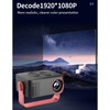 Dpofirs Mini Projector with WiFi, Keystone Correction Outdoor LED Movie