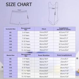 ZNYUNE Gymnastics Leotard Girls' Shorts Colourful Sparkles Gymnastics Jerseys Colour Gradient Gymnastics Leotard for Girls Rhinestone B381 Black Purple 12A