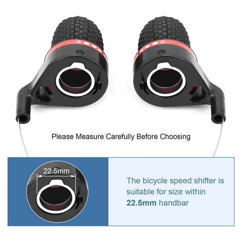 Yosoo Bicycle Gear Lever, Bike Speed Shift Lever Twist Grip