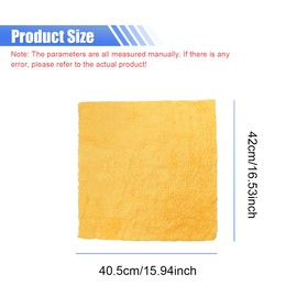 UHANBUT 6PCS Car Microfiber Towels, Edgeless Automotive Cleaning Cloth, 450 GSM Plush Thick Auto Drying Towel, 16.53" x 15.94" Vehicle Detailing Cloths for Buffing and Polishing (Multicolor)