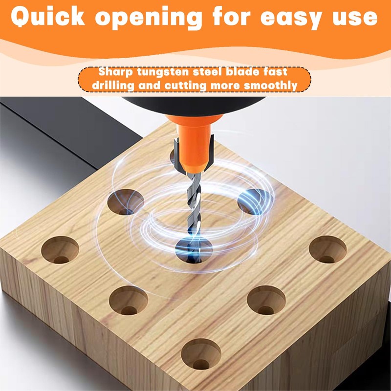 Countersink Drill Bit - 5 Countersink Drill Bit Sets with