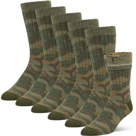 HikeCoz Merino Wool Socks for Men & Women Cozy Winter Socks with Anti-blister Cushioning and Moisture Control