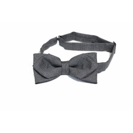 Y&TAILOR Canonico Plain Wool Bow Tie, Luxury, Premium Brand, Stylish, Present, Made in Japan, gray (light gray)