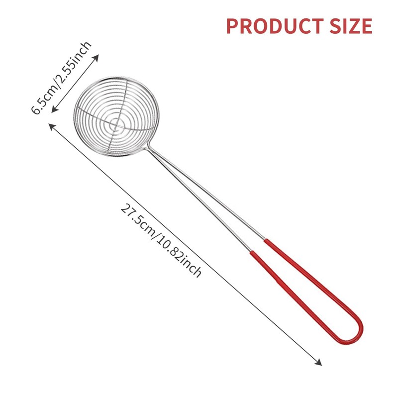 Stainless Steel Wire Skimmer Spoon,Wire Skimmer Spoon Strainer Spider Skimmers