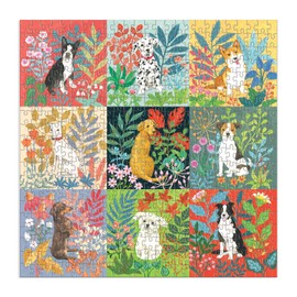 Good Puzzle Co, Dogs and Flowers 500 Piece Puzzle