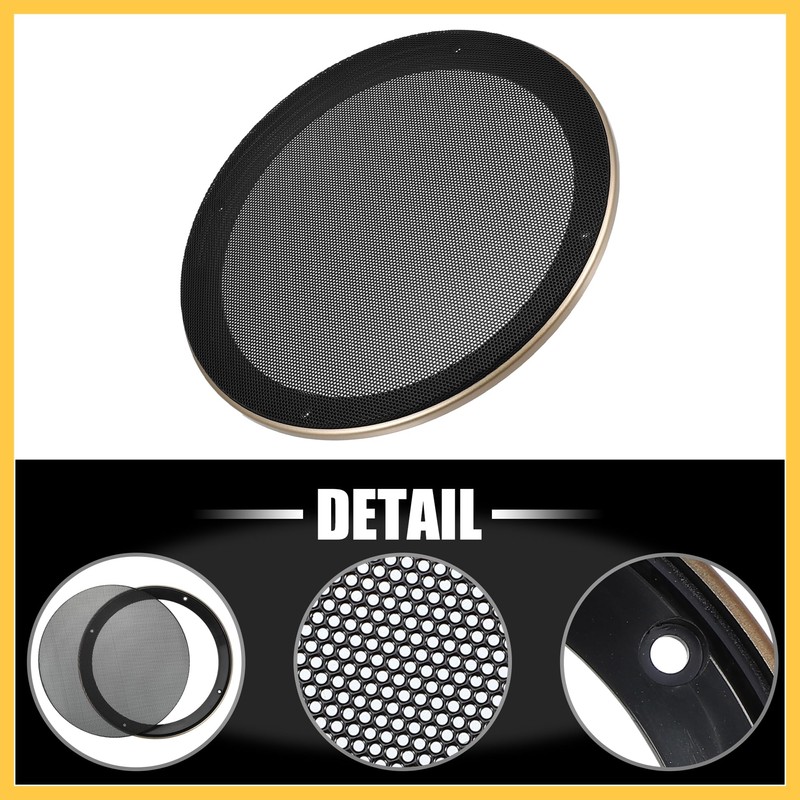 REPAIROCK 8 Inch Car Metal Audio Speaker Grill Cover Mesh