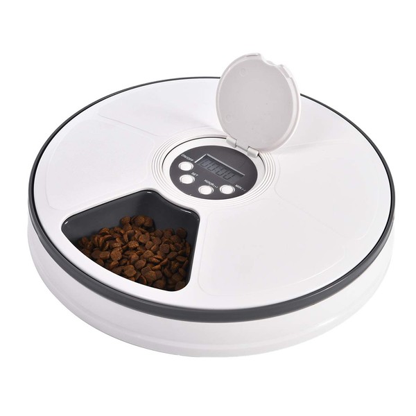Mingzheng Automatic 6 Meal Pet Feeder Food Dsipenser with Digital