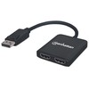 Manhattan AC-6852 Video Splitter Displayport 1 DP In: 2 HDMI