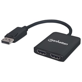 Manhattan AC-6852 Video Splitter Displayport 1 DP In: 2 HDMI out UHD,