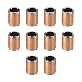 sourcing map Oilless Bushings Pack of 10 Plain Bearings 4mm Bore x 6mm OD x 8mm Length Wound