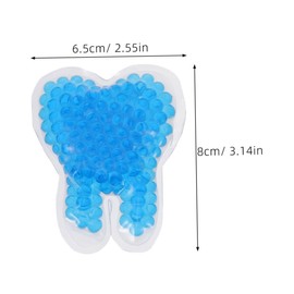 FRCOLOR Tooth Shaped Therapy Pack Reusable Ice Packs for Care and Headaches Relief