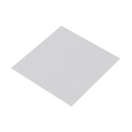 sourcing map 1060 Aluminum Sheet, 120mm x 120mm Rectangle Aluminum Plate 1mm Thick Flat Metal Stock with Protective Film