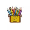 Color Mantras "emotional support pencils" Acrylic Pin