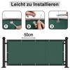 AXT SHADE Balcony Privacy Screen, Weatherproof, 80 x 200 cm,