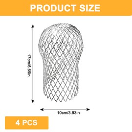 4 PCS Gutter Guard, Gutter Downspout Guard, Keeps Gutter Downpipes Expandable Filter Strainer Leaf Strainer Gutter Screen from Leaves Moss Muck Mud Balls and Other Debris