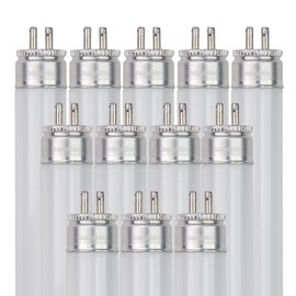 Sunlite F13T5/CW 13-Watt T5 Linear Fluorescent Light Bulb Mini Bi Pin Base, Cool White, 10-Pack