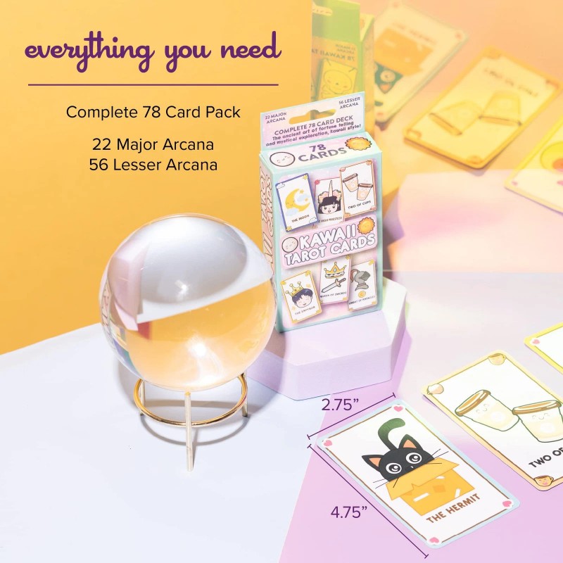 Kalan Cute Kawaii Tarot Cards for Beginners - Anime Magic