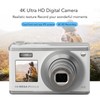 Digital Camera 60MP 4K Ultra HD Dual Screen Auto Focus