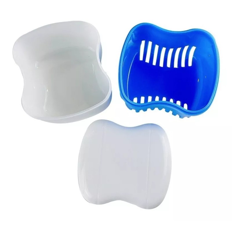 Patry Deluxe Caja Estuche Guarda Dentadura Placa Paladar Baño Dientes
