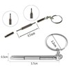 Screwdriver Key Ring for Glasses Repair Sunglasses Repair Double-Sided 2