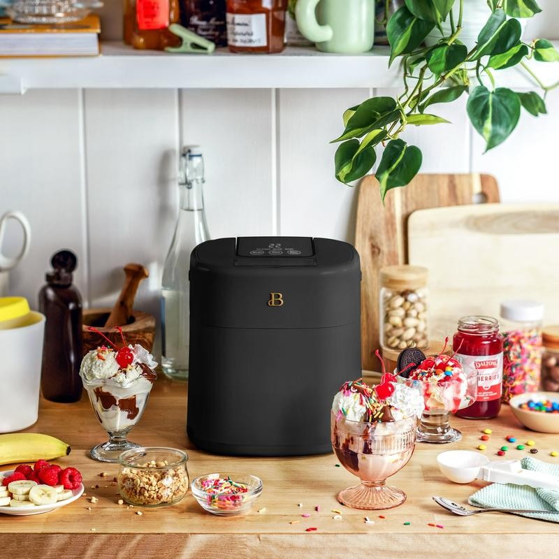 Beautiful 1.5 Qt Ice Cream Maker with Touch Activated Display,