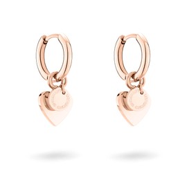Liebeskind Belrin Creole Earrings 2.1 cm Stainless Steel with Removable Elements, Stainless Steel, No Gemstone