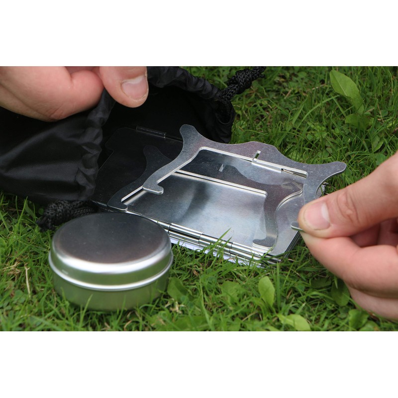 Polymath Products Phantom - Ultralight Stove and Windshield Set. Spill-proof