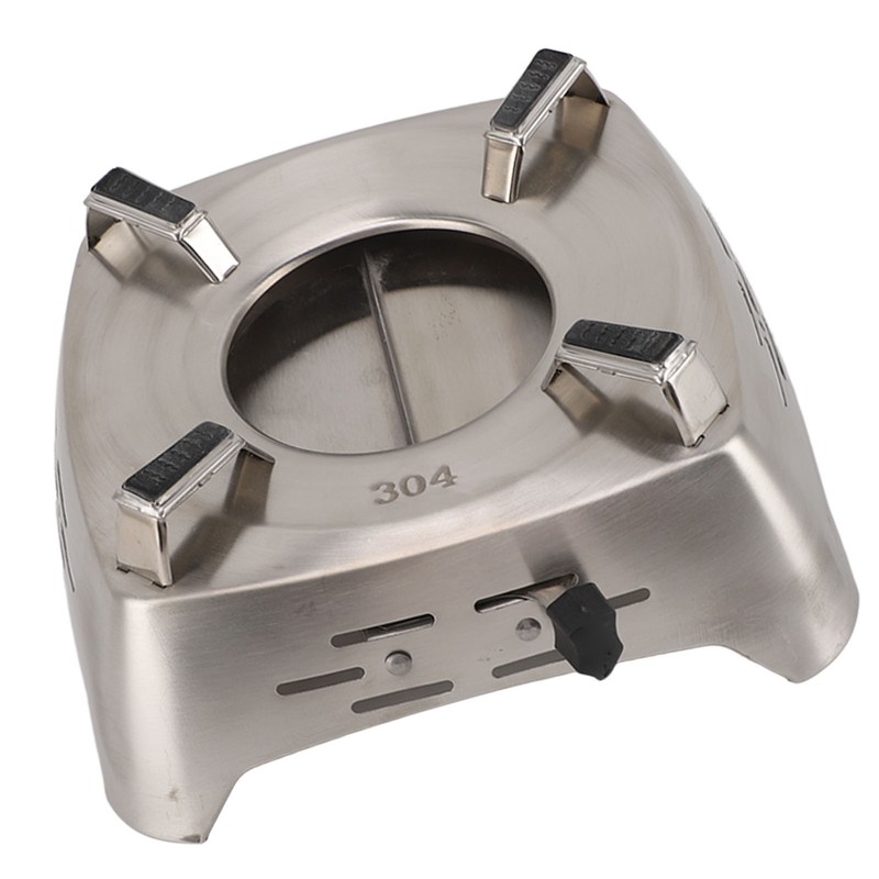 Drawer Type Alcohol Burner One Piece Stainless Steel Sliding Adjustment