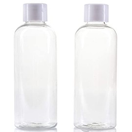 6X 100ml Holiday Travel Bottles - Clear Airport/Flight Security Approved Containers