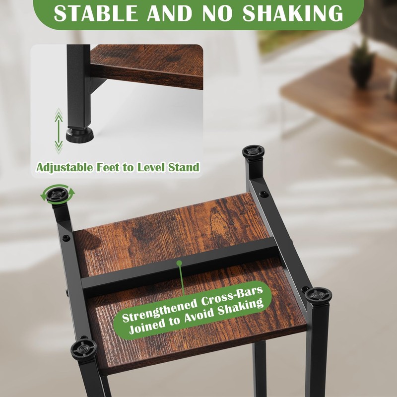 Extra Tall Plant Stand Indoor,40 Inch Plant Stands,2 Tier Metal