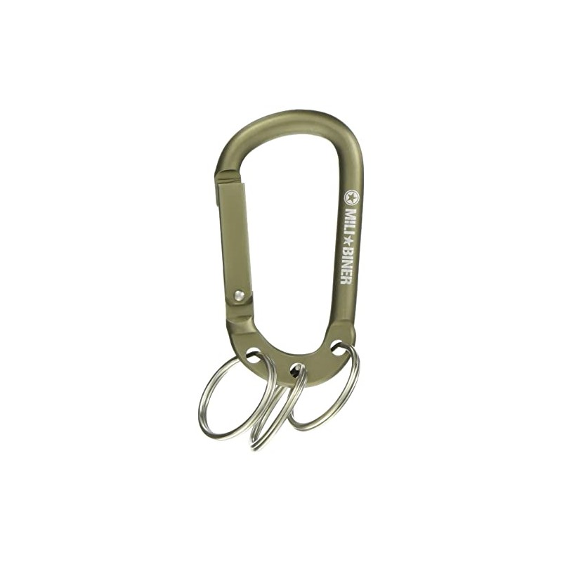 Bohken Club MCB-14 Military Carabiner 3 Key Ring Sand