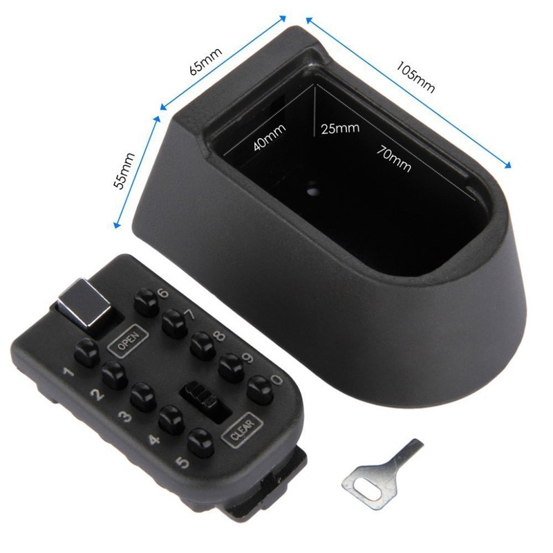 Combination Key Lock Box - Best Outdoor Wall Mounted Safe