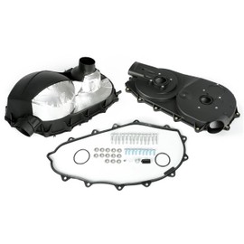 HECASA Inner & Outer Clutch Cover Set Compatible with 2014-Current Can-Am Maverick 1000R/ 2018-2020 Commander 1000R Drive Clutch Belt Cover Replacement for 420612304 420212286