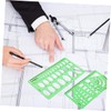 KICHOUSE 11pcs Flexible Ruler Circle Stencils for Drawing Geometric Stencils