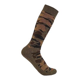 Carhartt Men's Heavyweight Boot Sock, Blind Duck Camo, Large