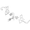 Nagasawa Animal Door Lever (Dog Model, Black) for Dog Lovers