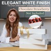 MT Products White Chocolate Covered Strawberry Boxes 12" x 5.5"