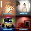 BIGMONAT Battery Operated Under Cabinet Lighting with Remote, Wireless Color