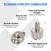 sourcing map 10 Pcs Computer Case Thumb Screws, M3x8 Thread